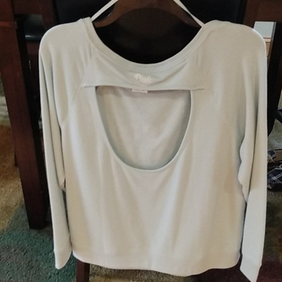 NWOT  open back sweatshirt - Picture 2 of 2